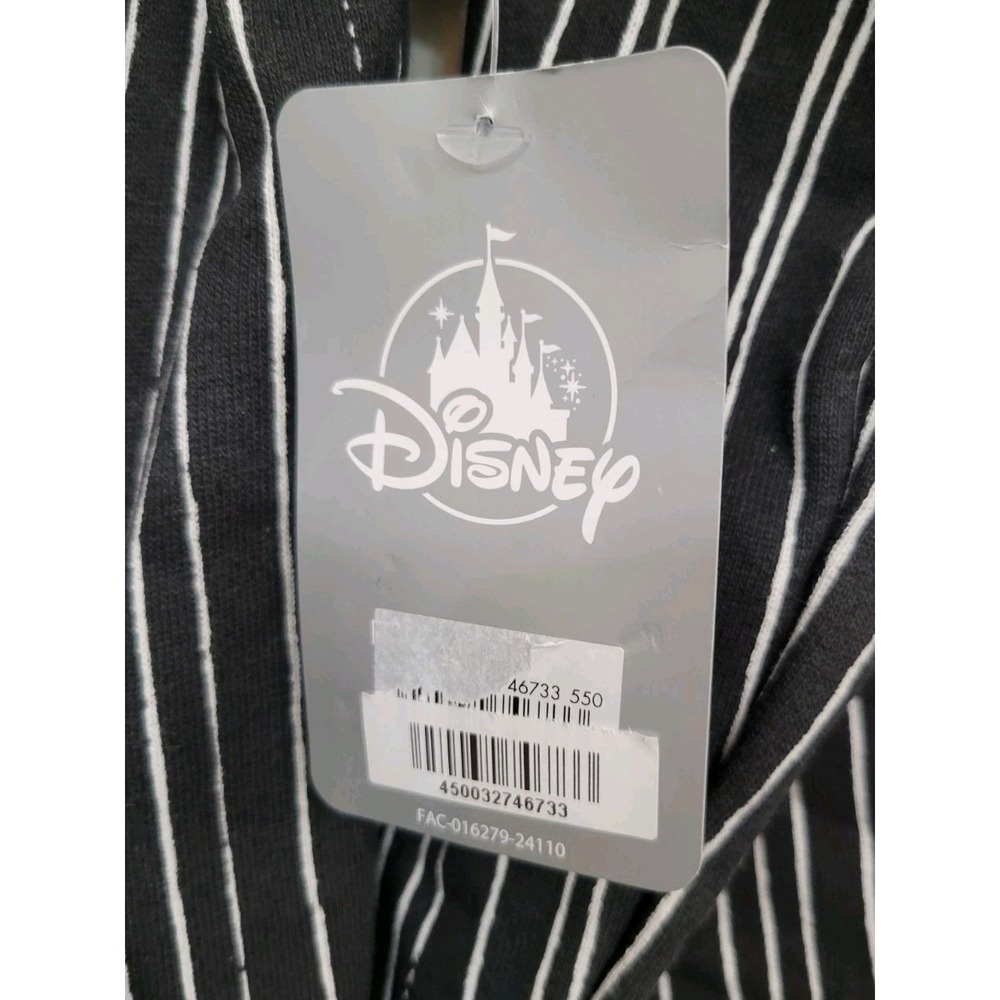NWT Disney Store Jack Skellington Zip Long Sleeved Hoodie Jacket KIDS SZ 13 - Picture 7 of 8
